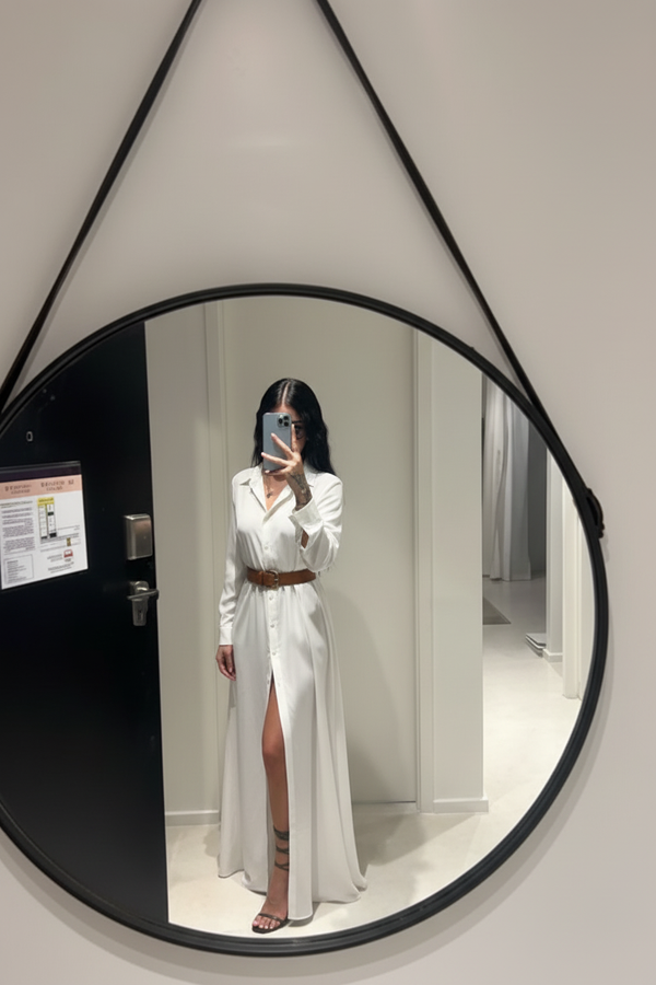 "@Isabella. usando el Vestido Kaira"