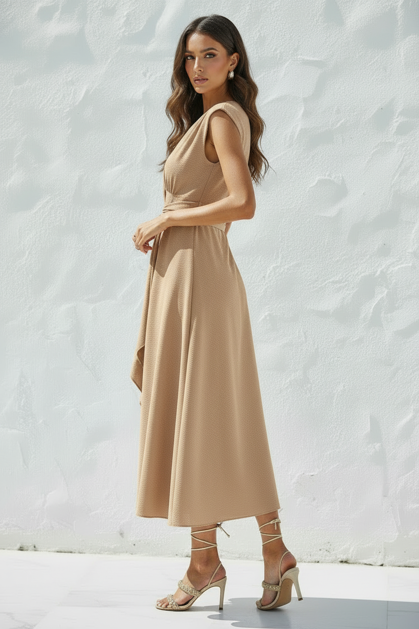 Vestido Bege — Costas