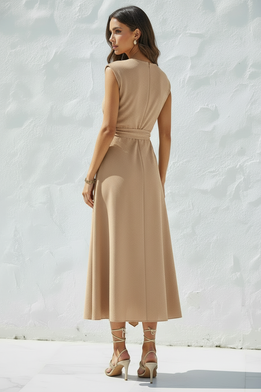 Vestido Bege — Costas