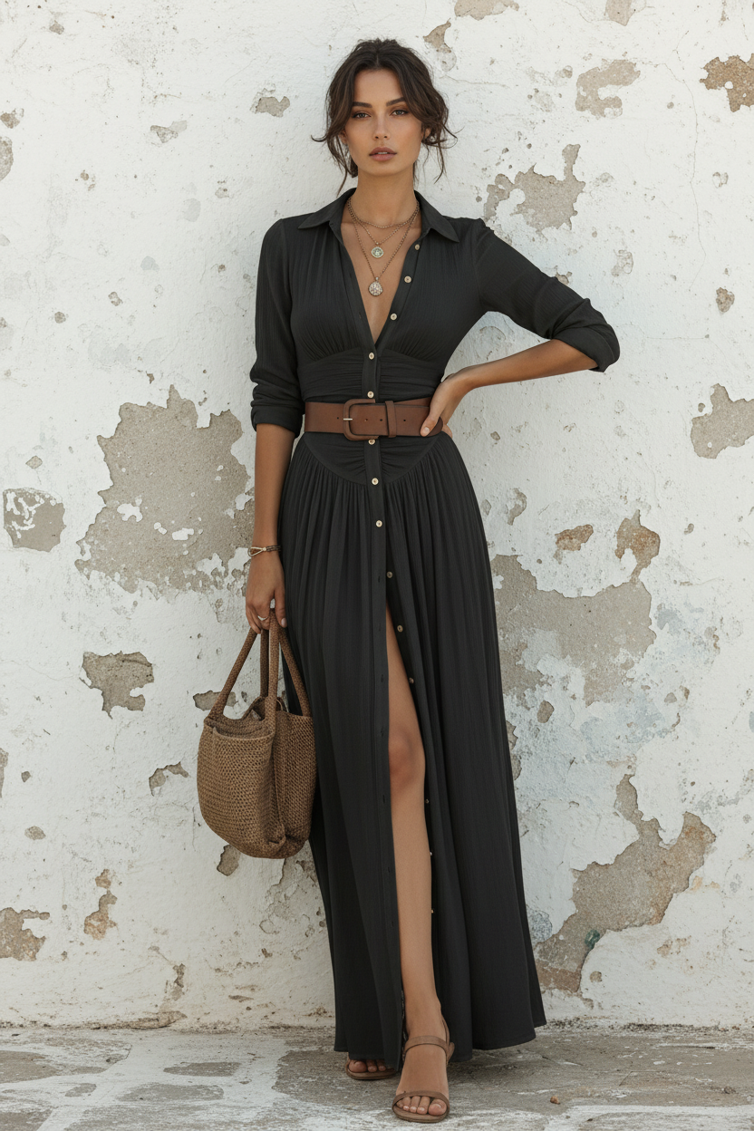 Vestido Preto — Frontal