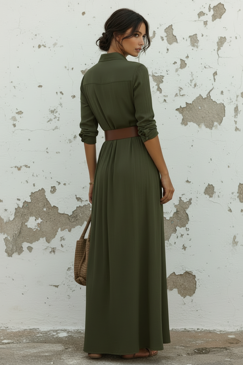 Vestido Verde — Costas