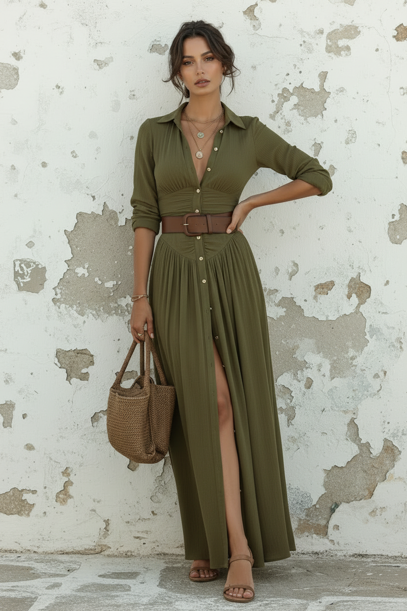 Vestido Verde — Frontal